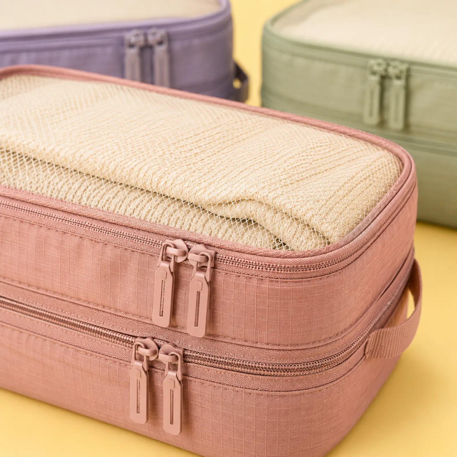 Detalle de Packing cubes de compresión